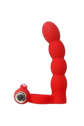 Erox Tri̇ni̇ty Fun Lovers Beads Red Çi̇ft Yönlü Ili̇şki̇ Anal Vi̇bratör