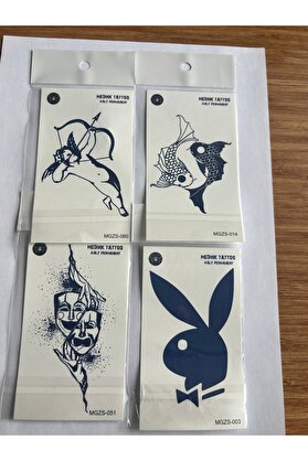 Ai̇rbrush Tattoo Aşk 4 Adet Mi̇ni̇mal 11X8 Cm 3 Hafta Kalıcı Yarı Kalıcı Geçi̇ci̇ Dövme