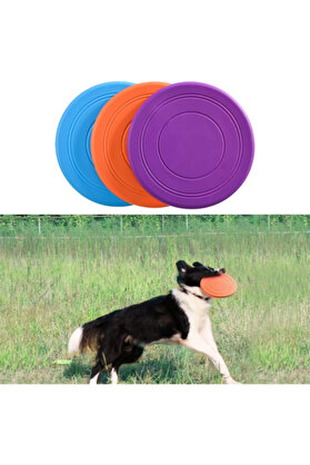 Ethab Ticaret Glbl-Tstil4136 Silikon Frizbi Köpek Oyuncağı
