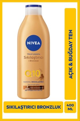 NIVEA Q10 7 Günde Sıkılaştırıcı ve Bronzlaştırıcı Vücut Losyonu 400 ml Büyük Boy
