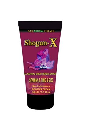 Adoil Shogun-x Extra Cream Erkeklere Özel Sertleşmeye ve Gecikmeye Etkili Krem 50ml