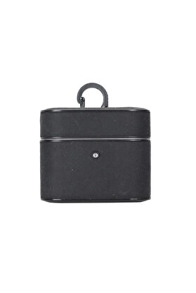 gizmurstore Casquet Apple AirPods 3.nesil Uyumlu Deri Kılıf G1 Siyah