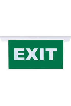 evimdeyokyok SG054-SA Çift Yönlü Acil Yönlendirme Armatürü (Sıvaaltı Aparatlı) Exit