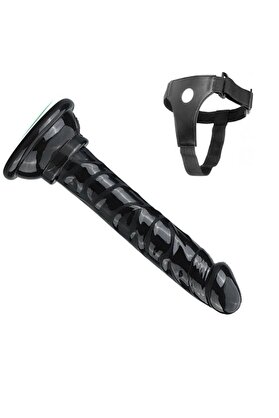 Erox Belden Bağlamalı Takma 13 Cm Kemerli̇ Peni̇s Si̇yah