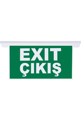 evimdeyokyok SG055-SA Çift Yönlü Acil Yönlendirme Armatürü (Sıvaaltı Aparatlı) Exit Çıkış