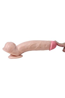 Meyrabest Güçlü Vantuzlu Esnek Ultra Gerçekçi̇ Ten Doku Hi̇ssi̇yatı 21 Cm Di̇ldo Ten Rengi̇ Süper Reali̇sti̇k Peni̇s