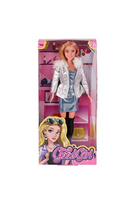 VARDEM OYUNCAK WG-66770 Parlak Elbiseli Ceketli Bebek 29 cm -Vardem