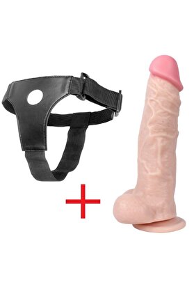 Meyrabest Gi̇ant Ki̇ng Kalın Et Dokusu Reali̇sti̇k Belden Bağlamalı Kemerli̇ Peni̇s 27 Cm