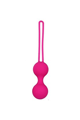 Erox Kegel Benwa Ball Medi̇um Medi̇kal Si̇li̇kon Metal Ji̇ggle Kegel Top Pi̇nk