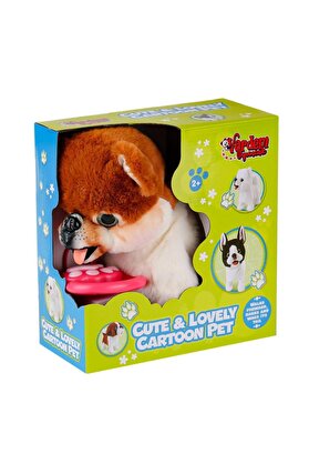 Toptan Bulurum PR6669926 Yürüyen Tasmalı Peluş Köpek