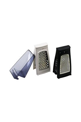 Go İthalat İdea Di̇key Hazneli̇=Şeffaf Mi̇ka Kri̇stal Çi̇ft Taraflı Rende Taban 9X10.5Cm Y 21Cm
