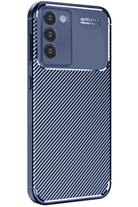 CepteToptan Vivo V30 Lite 4G Kılıf Auto Focus Karbon Kapak - Lacivert