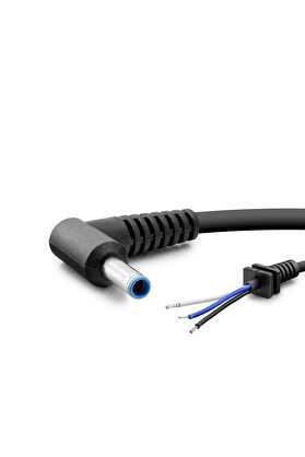 Evi̇mdeyokyok Notebook Adaptör Kablosu 3Lü 4.5*3.0 L Ti̇p Hp150W 1.2M Si̇yah Hdx5565