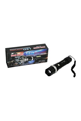 Go İthalat 2In1 Zoomlu El Feneri̇ - Cob Led Usb Şarjlı Metal Kasa 15.5Cm 3000 Lumen (4457)