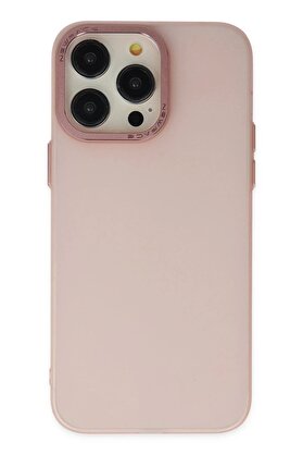 CepteToptan iPhone 13 Pro Max Kılıf Modos Metal Kapak - Pembe - DROPX1622-6742