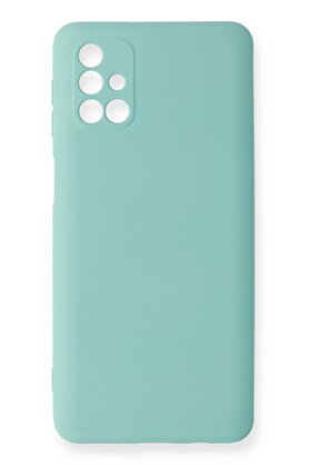 CepteToptan Samsung Galaxy M31S Kılıf Nano içi Kadife Silikon - Turkuaz - DROPX1554-2235