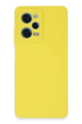 CepteToptan Xiaomi Redmi Note 12 Pro 5G Kılıf Nano içi Kadife Silikon - Sarı - DROPX2552-5597