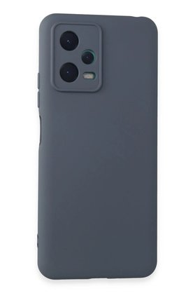 CepteToptan Xiaomi Redmi Note 12 5G Kılıf Nano içi Kadife Silikon - Gri - DROPX2621-4625