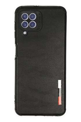 CepteToptan Samsung Galaxy A22 Kılıf Loop Deri Silikon - Siyah - DROPX4104-8382