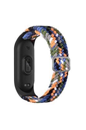 CepteToptan Xiaomi Mi Band 4 Star Kordon - Gri-Turuncu - DROPX8547-4771