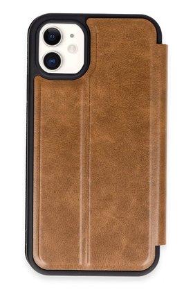 CepteToptan iPhone 11 Kılıf Flip Cover - Taba - DROPX4407-2254
