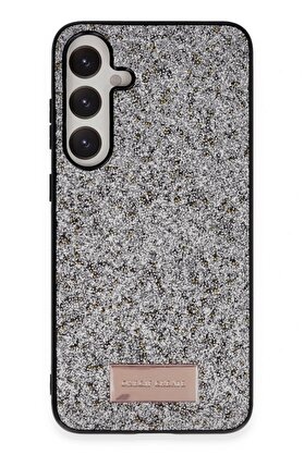 ONEGIF Samsung Galaxy A05S Bright Simli Kapak - Gümüş