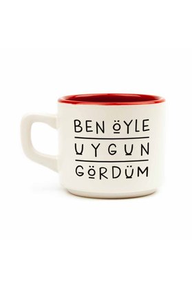 PALTO TASARIM Ben Öyle Uygun Gördüm Beyaz Venüs Kupa-Hediyelik Kupa Fincan