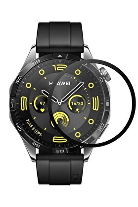 CepteToptan Huawei GT4 41mm 18mm Polymer Nano Ekran Koruyucu - Şeffaf - DROPX1278-8181
