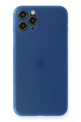 CepteToptan iPhone 11 Pro Kılıf PP Ultra İnce Kapak - Mavi - DROPX2183-4028