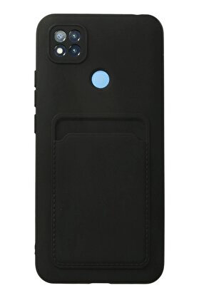 CepteToptan Newface Xiaomi Redmi 9C Kılıf Kelvin Kartvizitli Silikon - Siyah