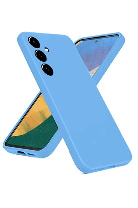 CepteToptan Samsung Galaxy A36 Kılıf Nano içi Kadife Silikon - Mavi - DROPX9539-2110
