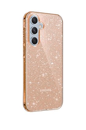 CepteToptan Newface Samsung Galaxy A05S Kılıf Glow Kapak - Turuncu