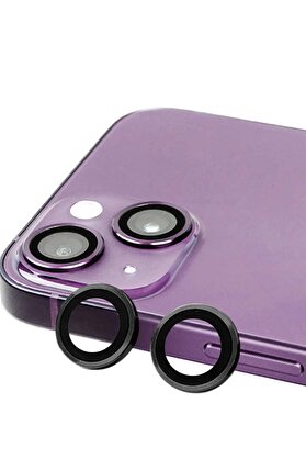 CepteToptan iPhone 15 Raze Metal Kamera Lens - Siyah - DROPX7444-4732