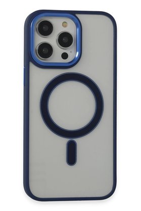 CepteToptan iPhone 14 Pro Kılıf Room Magneticsafe Silikon - Lacivert - DROPX5569-6932