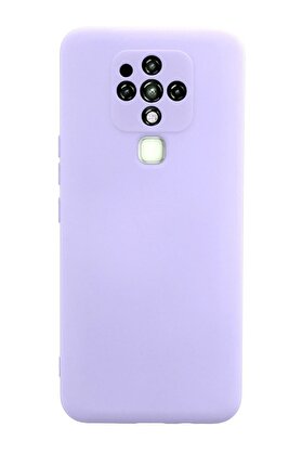 CepteToptan Tecno Camon 16 Kılıf Nano içi Kadife Silikon - Lila - DROPX6811-3891