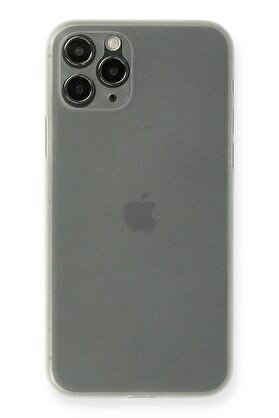 CepteToptan iPhone 11 Pro Kılıf PP Ultra İnce Kapak - Beyaz - DROPX2021-4581