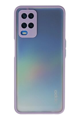 CepteToptan Oppo A54 4G Kılıf Montreal Silikon Kapak - Mor - DROPX7141-6990