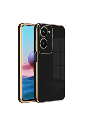 CepteToptan Vivo Y18 Kılıf Volet Silikon - Siyah - DROPX1783-5179
