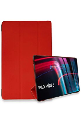 CepteToptan iPad Mini 6 Kılıf Tablet Smart Kılıf - Kırmızı - DROPX6378-7332