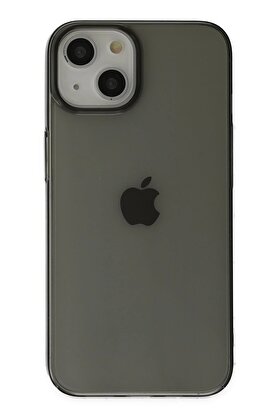 CepteToptan iPhone 14 Plus Kılıf Pc Sert Şeffaf Kapak - Siyah - DROPX8425-7710