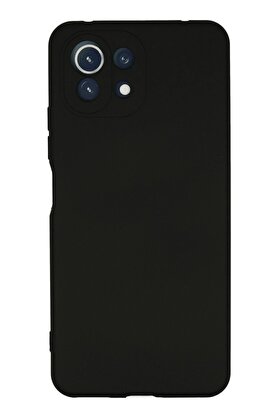 CepteToptan Xiaomi Mİ 11 Lite Kılıf Nano içi Kadife Silikon - Siyah - DROPX2089-1356