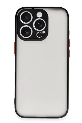 CepteToptan iPhone 16 Pro Kılıf Montreal Silikon Kapak - Siyah - DROPX6163-8320