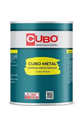 Toptan Bulurum Cubo Metal Pas Boyası Beyaz 0,75 Litre