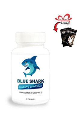Adoil Blue Shark Ginseng&Epimedium Erkekler İçin Destekleyici 20'li x 1 adet + Kayganlaştırıcıyla