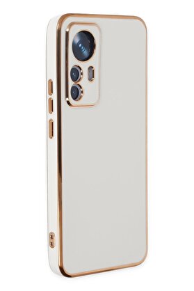 CepteToptan Xiaomi Mi 12T Pro Kılıf Volet Silikon - Beyaz - DROPX5139-9322