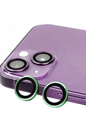 CepteToptan iPhone 15 Plus Raze Metal Kamera Lens - Yeşil - DROPX4572-1944
