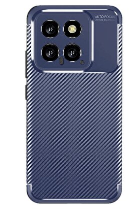 CepteToptan Xiaomi Mi 14T Kılıf Auto Focus Karbon Kapak - Lacivert - DROPX5758-2520