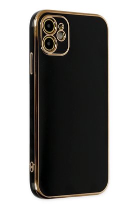 CepteToptan iPhone 12 Kılıf Volet Silikon - Siyah - DROPX5086-7162