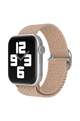 CepteToptan Apple Watch 42mm Star Kordon - Benekli Pudra - DROPX7674-1686