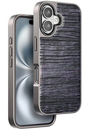 Toptan Bulurum Venco iPhone 16 Wave Kapak - Derin Mor